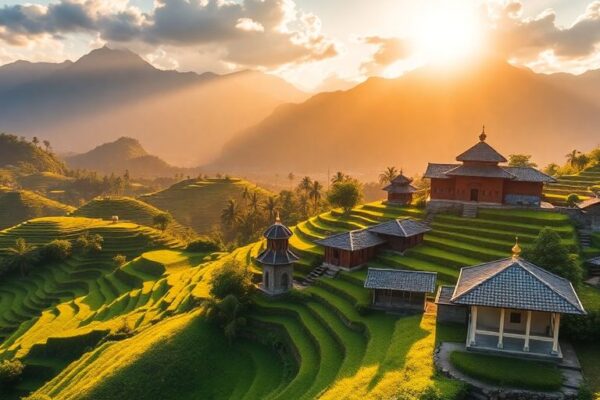 Keindahan alam dan budaya Indonesia yang memikat.